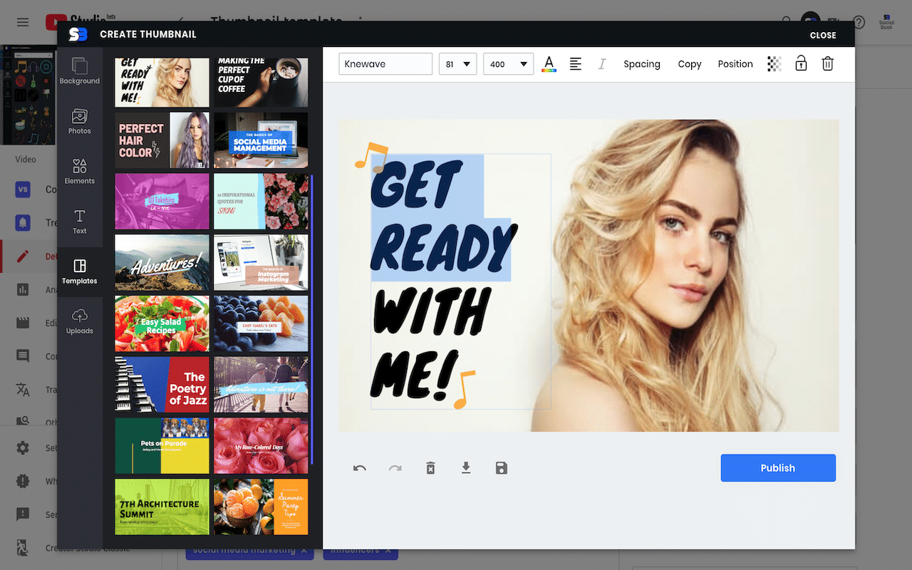 A thumbnail editor from a Hyperlocal Digital Marketing Agency in Pune features 