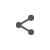 Black share icon with connected dots on light grey, representing a Hyperlocal Digital Marketing Agency in Pune’s focused digital outreach. - IPSense.com