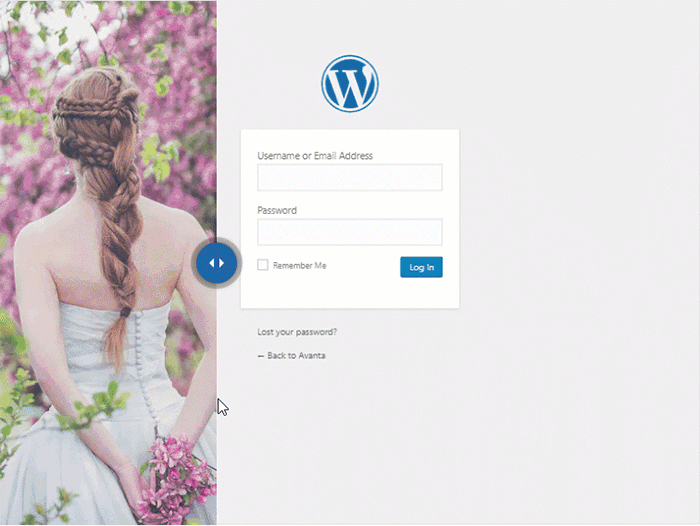 Hyperlocal Digital Marketing Agency WordPress login page with username/password fields, next to a woman with plaited hair holding lilacs, Pune eCommerce. - IPSense.com